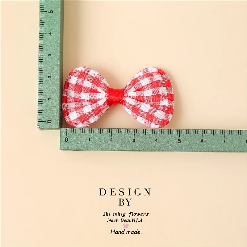 Colorful Bow Appliques for DIY Hat Clothes, Sewing Patches, Handmade Headwear, Hair Clips Accessories, 5*2.5cm, 30 PCs/Lot