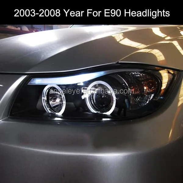 مصباح أمامي LED لـ E90 ، عيون ملاك ، سنة SN ، بي ام دبليو 3 سلسلة ، 320i ، 323i ، بهو ، في ، ،
