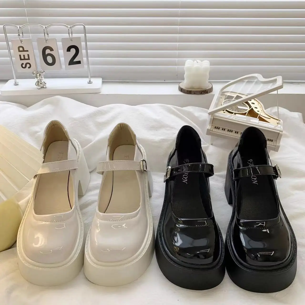 

Женские модные туфли на платформе с пряжкой и ремешком, на высоком каблуке, для улицы, элегантные свадебные туфли, модель 5478