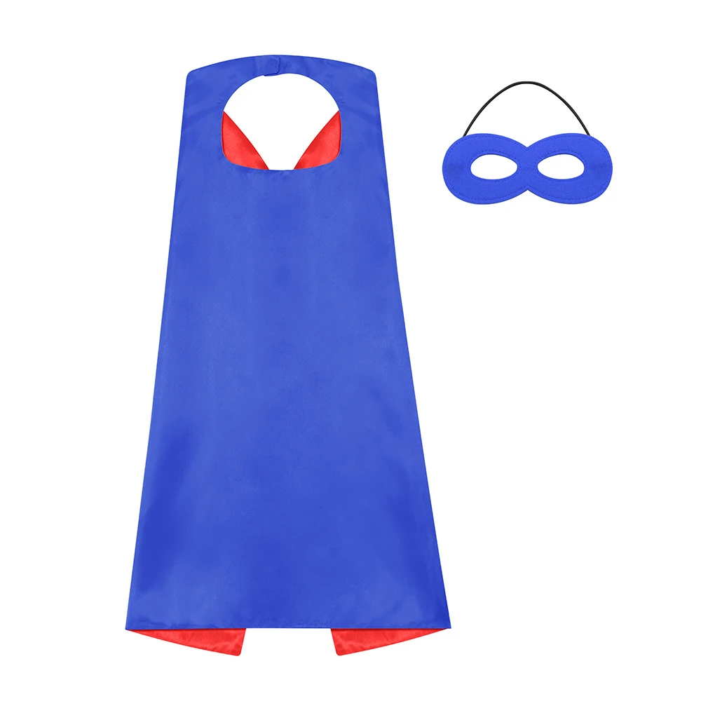 

DIY Festival Fancy Dress Performance Props Super Hero Cloak Mask Halloween Cosplay Superhero Costumes Boys Girls Cloak