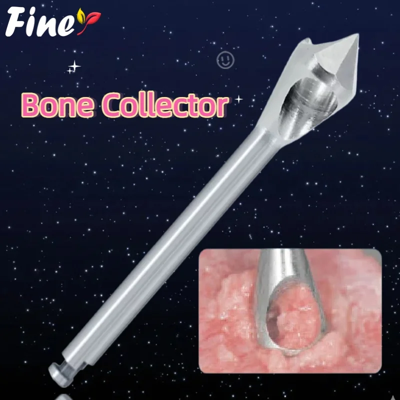 Finer Dental Bone Collector 1pc Bur Drill 4.2mm Dental Self Grinding Implant Bone Extraction Powder Drill Head Dental Tool