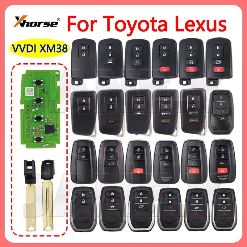 Xhorse VVDI XM38 For Toyota Lexus Car Key MINI Key Tool XSTO01EN 8A 4D 4A Chip 312 314 315 434Mhz Generate By Plus Max VVDI2