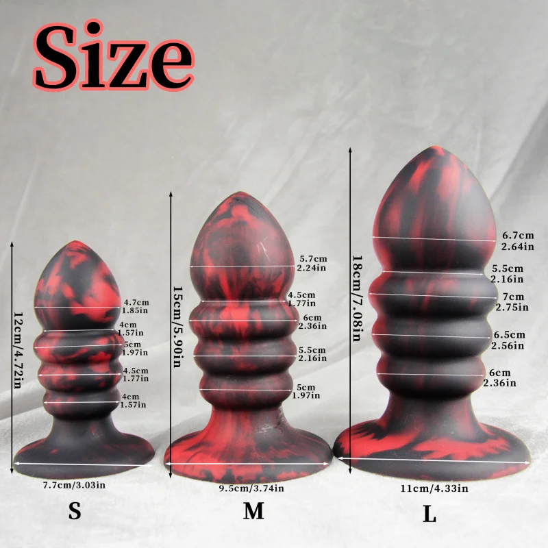 Huge Butt Plug Big Anal Plug Sex Toy For Women/Men Prostate Massage Vagina Dilator Erotic Dildos Adult Sex Toys Couple Games - view 3