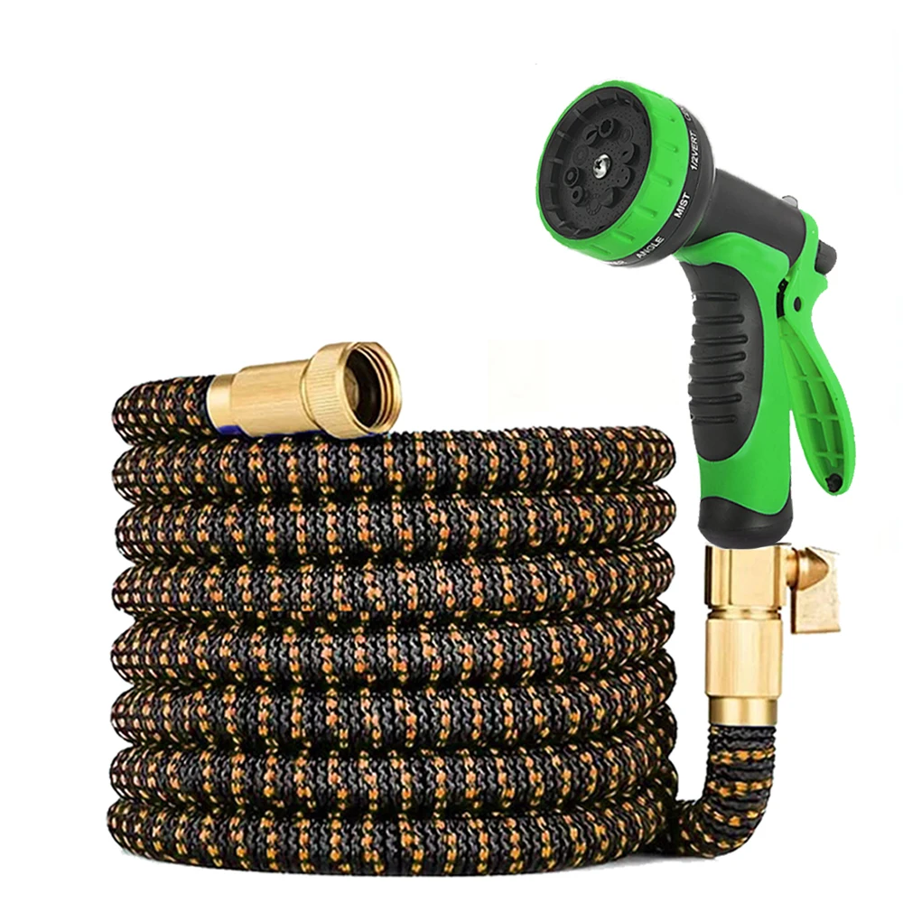 

1PC Garden Expandable Garden Hose 3/4 in. with 10Function Spray Nozzle Magic Hose Outdoor Garden Hose Water Hose 25FT-100FT