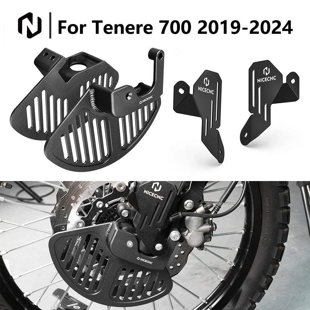 

NICECNC For Yamaha Tenere 700 T700 2019-2024 Front Fork Leg Brake Disc Guard Protector For Yamaha Tenere 700 XTZ700 Accessories