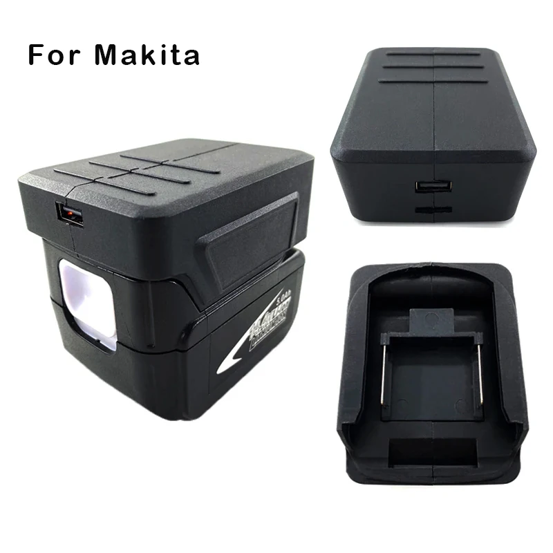 With Dual USB  With DC Li-ion Battery Adapter for Makita for HongSong for Lomvum for ZhiPu Li-ion Battery Portable Adapter