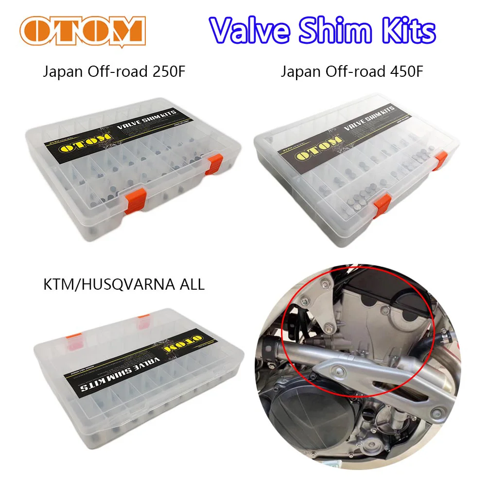 8.85mm Gasket For KTM HUSQVARNA Motorcycle Valve Adjustment Shim Set 7.48mm 9.48mm 4 Stroke Japanese Off-road 250F 450F CRF KXF
