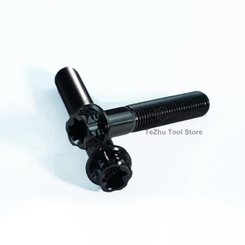 1Pcs Titanium Screw Torx Head Flange M10x25/30/35/40/45/50/55/60/65/70mm Screw Thread Pitch 1.25/1.5 Motorcycle Brakes
