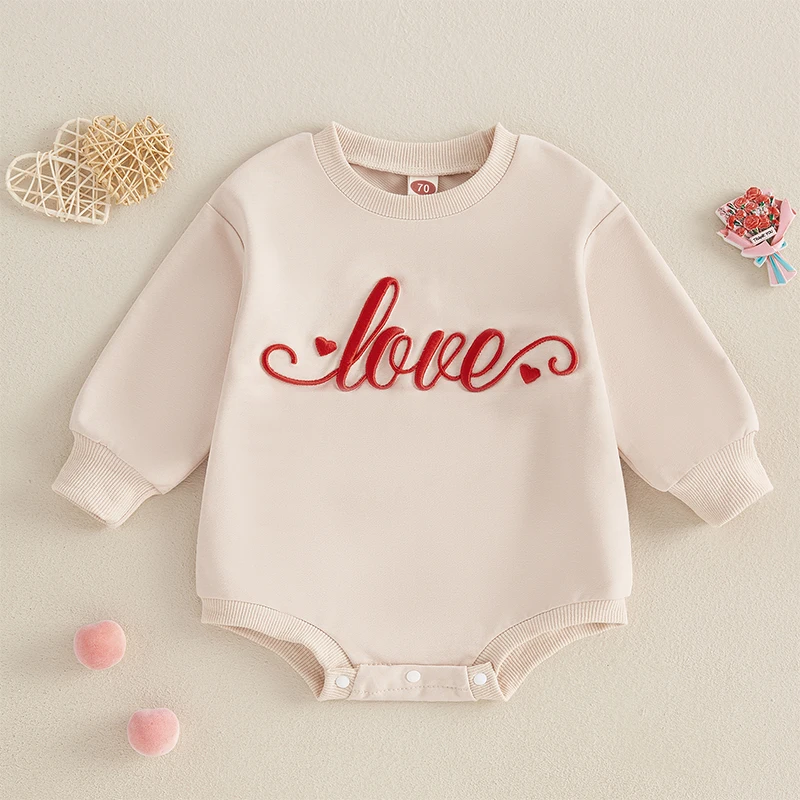 

Adorable Infant with Heart Print and Soft Fabric for Baby Girl or Boy - Cozy Romper for Valentine s Day or Everyday Wear