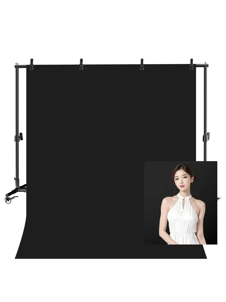 Achtergrondstandaard Fotolijst Achtergrond Met 4 stuks Wielen Visclips 2X2M / 2X3M Fotografieachtergrond Groen Ondersteuning Fotostudio - afbeelding 2