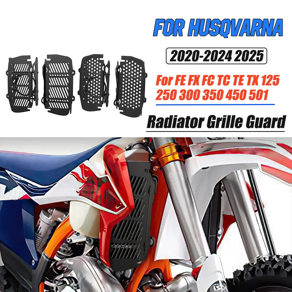 

Motocycle Radiator Grille Cover Water Tank Guard Protection FOR Husqvarna FE FX FC TC TE TX 125 250 300 350 450 501 2020- 2025