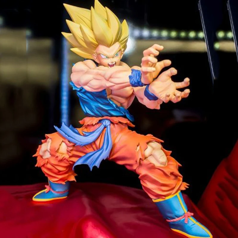 Dragon Ball Z Kamehameha Son Goku Figure Super Saiyan Kakarotto 16CM PVC Action Figures Model Dolls Toys for Children Gifts