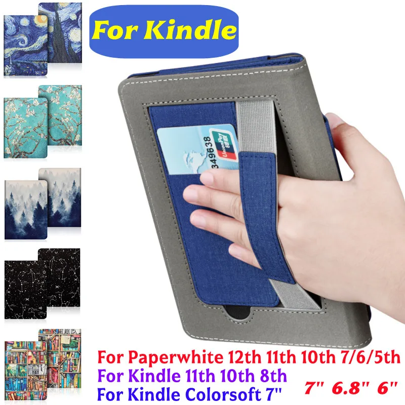 Magnet-Ständerhülle für Kindle Paperwhite 6./7. 8. 10., 11. 12. 2024 Colorsoft Signature Edition Oasis 9/10th EBook Smart Cover