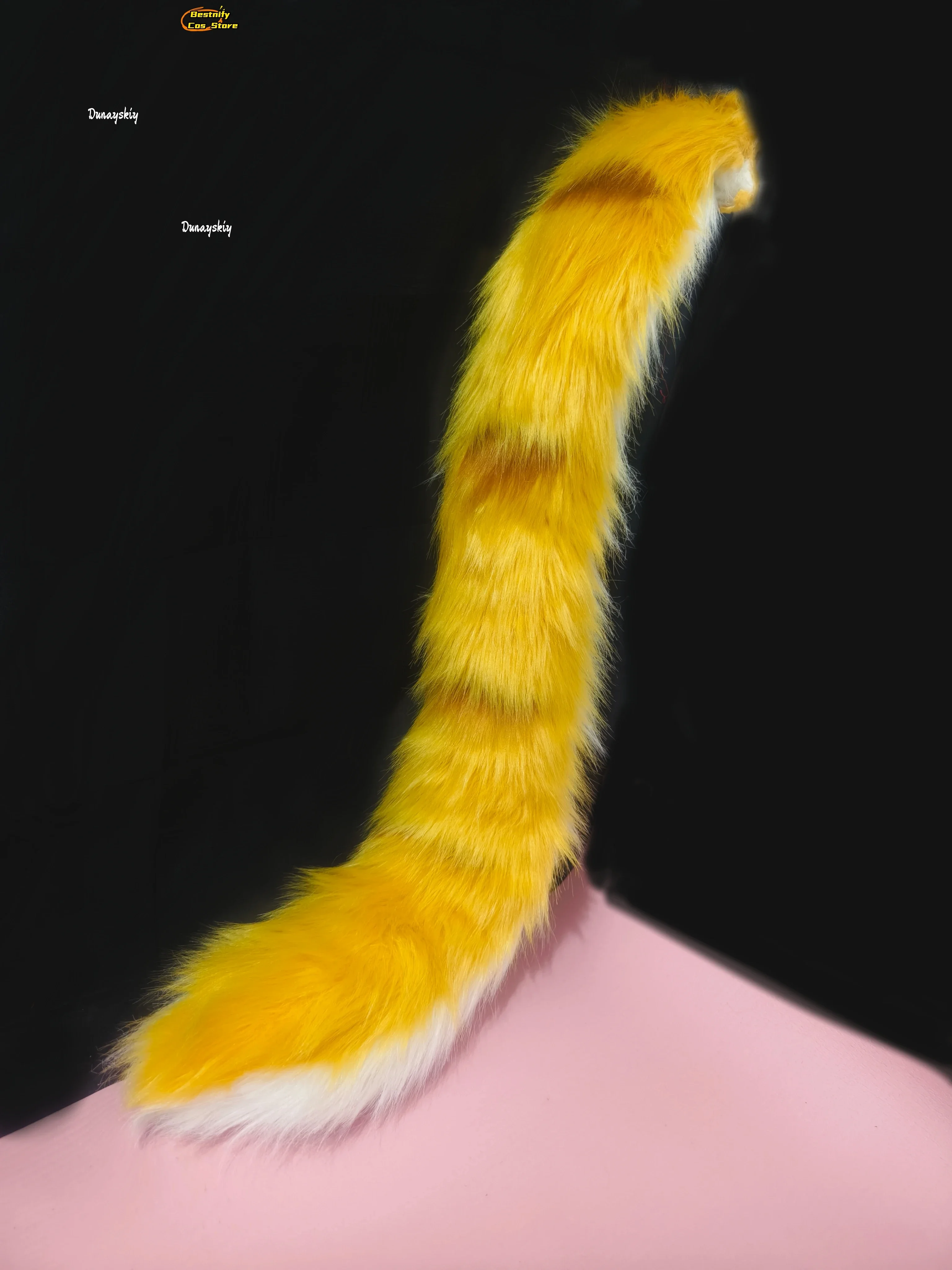 أزياء كوسبلايجو فوفو زينليس زون زيرو التأثيرية أنيمي رقيق قطيفة طويلة ذيل القط/الأذن زي الدعامة جو فوفو لعب الأدوار فروي