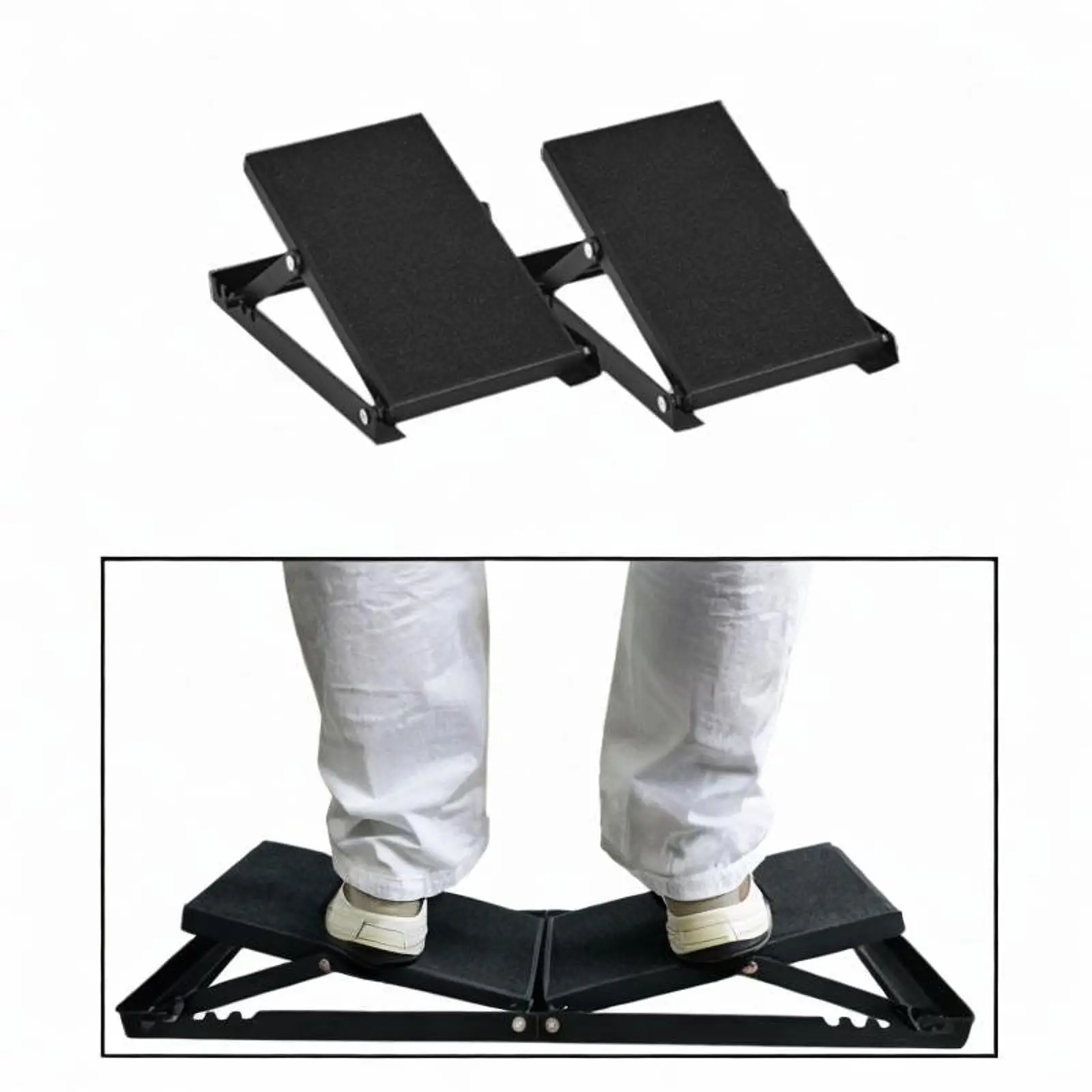 Slant Board Squat Adjustable Calf Stretch Board with Carbon Steel Portable Design for Balance and Fitness Sessions