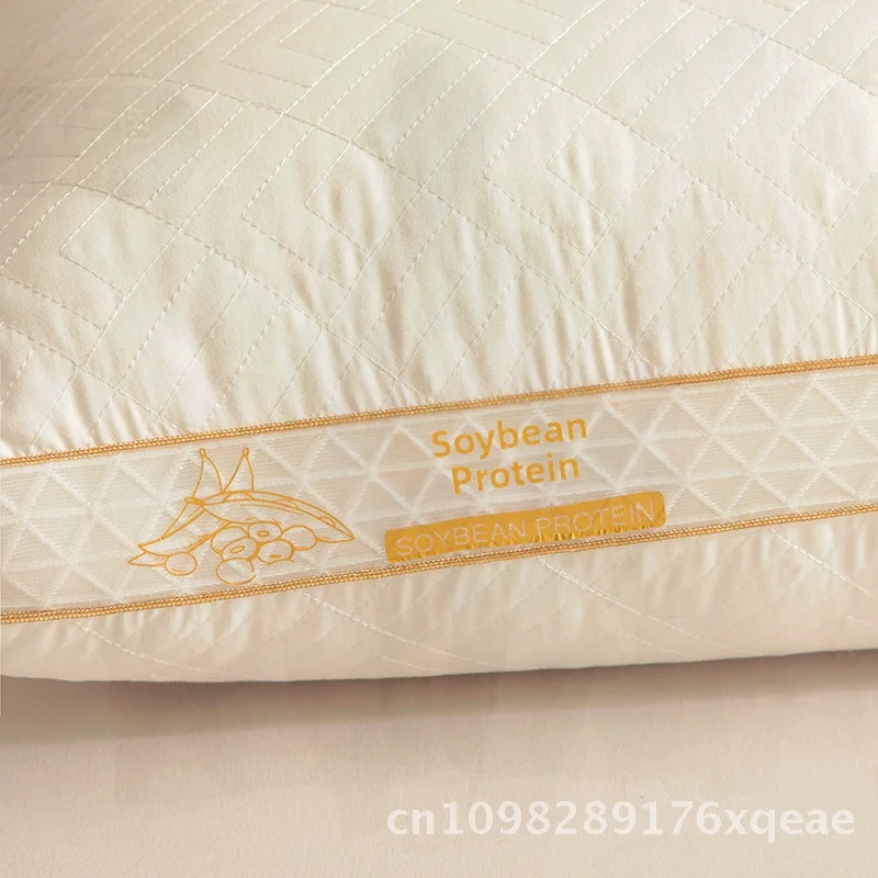 

Fiber Feather Silk Cotton Pillow Core for Home Use Single Neck Support Five-Star Hotel Quality Polyester Fiber Rectangular