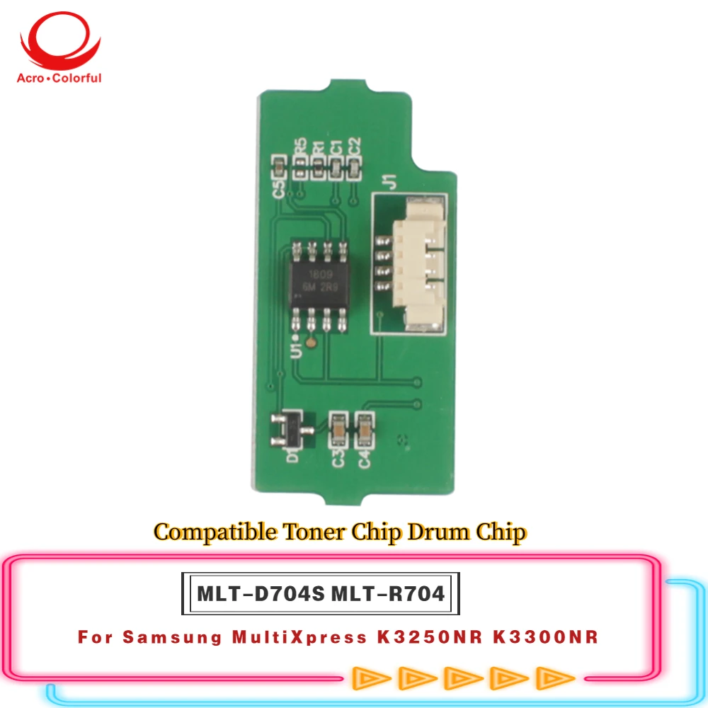 

Compatible MLT-R704 Drum Chip And MLT-D704S Toner Chip Apply to Samsung MultiXpress K3250NR K3300NR Printer Pare Part