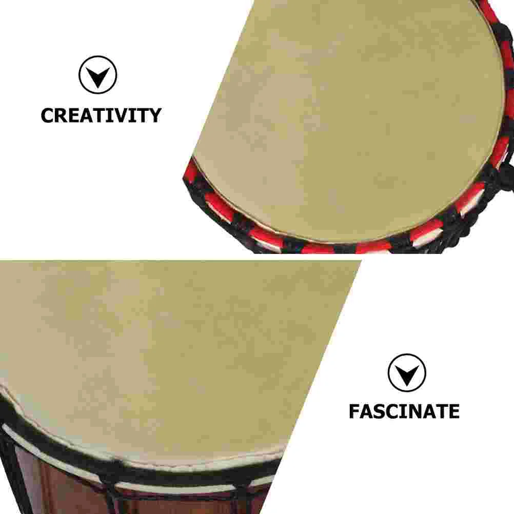 2 Pcs Drum Skin Durable Heads Bongo Percussion Parts Natural Pure Goat Skins Musical Instrument