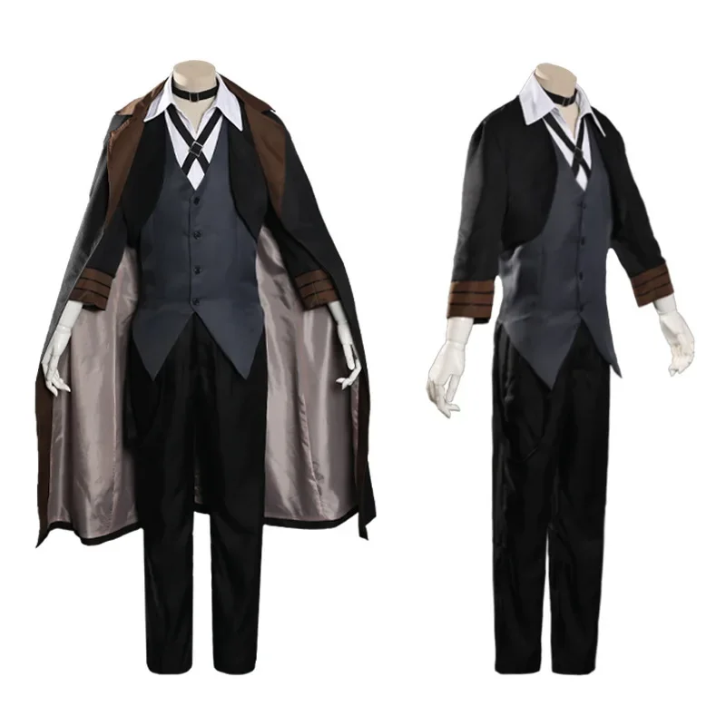 Anime Chuya Nakahara cosplay bungou stray dogs costume men women wig hat glove jacket pants uniform suit uy3584