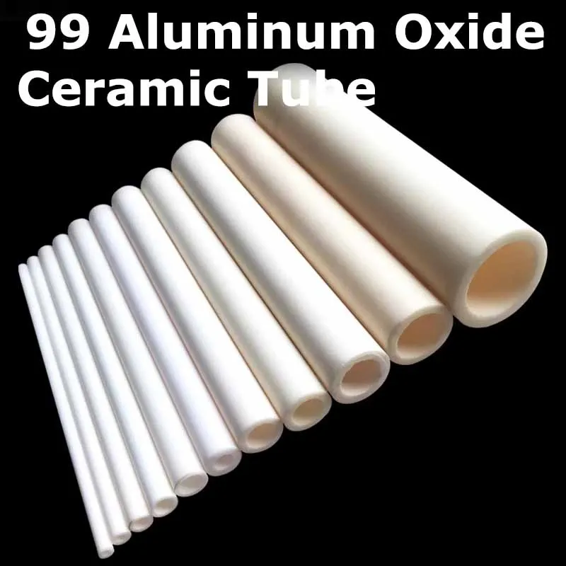High Temperature Resistant Wear Ceramic Tube Hollow 99 Aluminum Oxide Insulating 800 degrees Hollow Thermocouple Protection