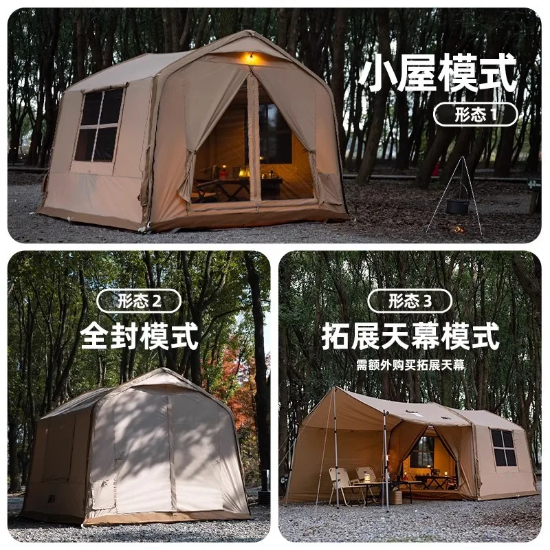 Outdoor Fully Automatic House Type Inflatable Camping Tent Windproof, Rainproof, Breathable Camping Inflatable Quick Setup