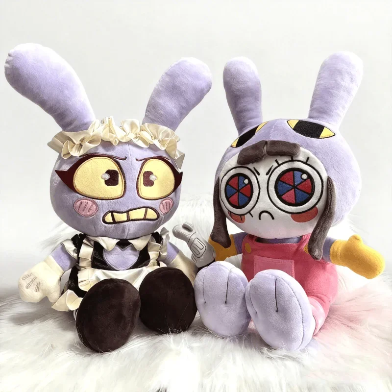 Circus Purple Rabbit Plush Toy Kawaii Maid Stuffed Animal Doll Soft Plushie Cute Anime Peripherals For Kids Birthday Gift