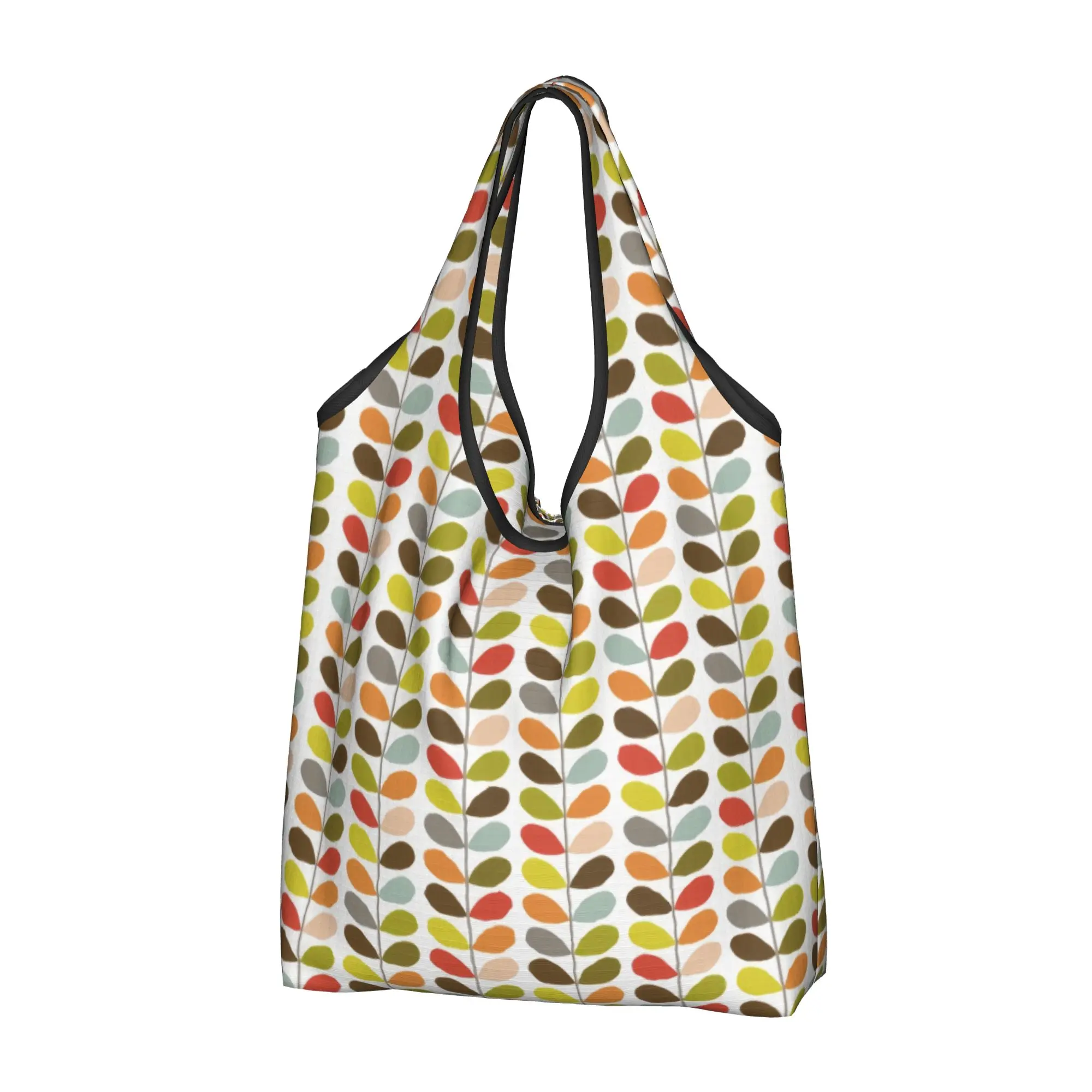 Custom Orla Kiely  Shopping Bag Women Portable Big Capacity Grocery Scandinavian Flowers Multi Stem Tote Shopper Bags