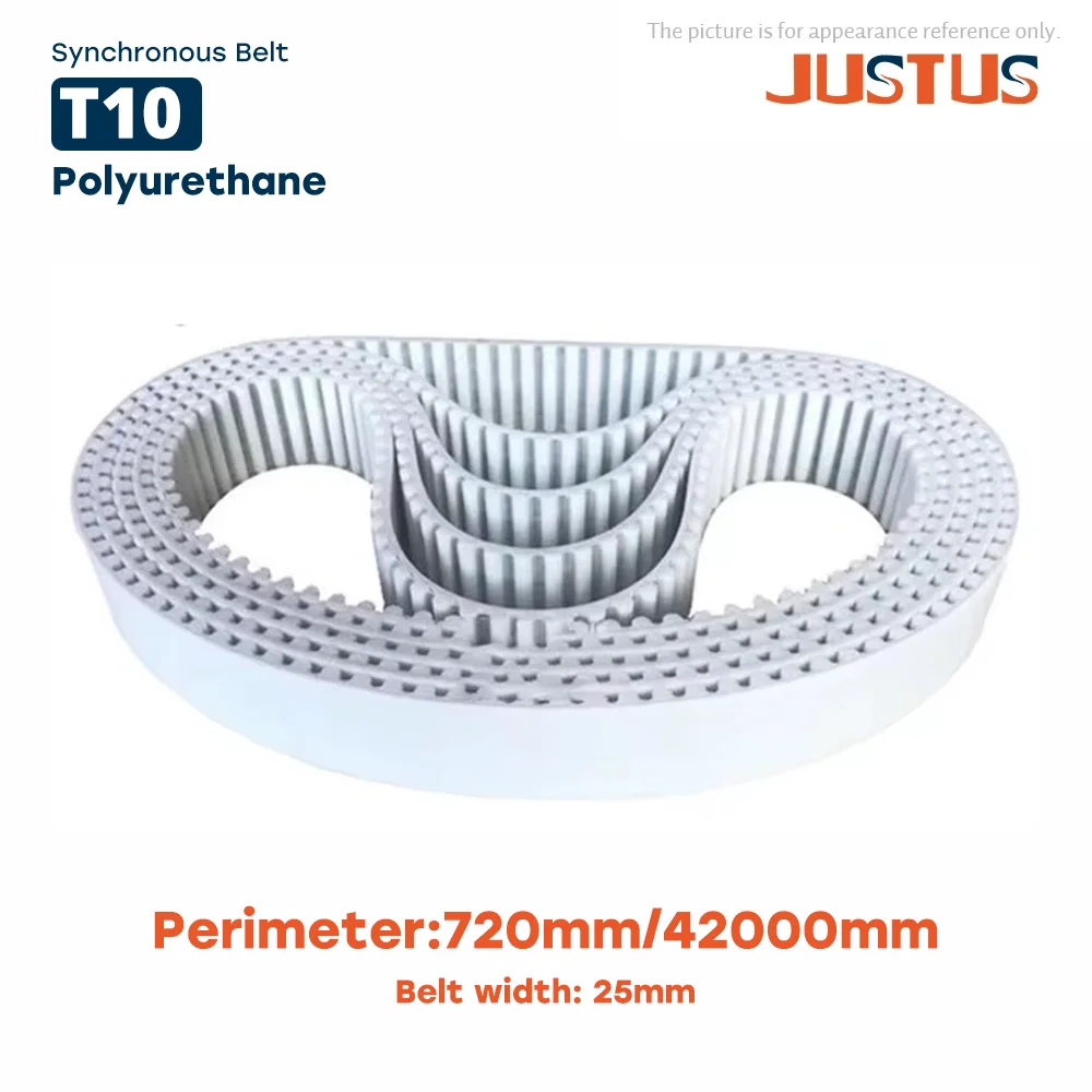 

T10 type Polyurethane Closed Loop Timing Belt Width 25mm Perimeter 4200mm Pitch 10mm