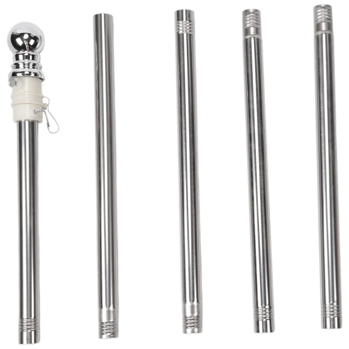 

CACI Flagpole, Stainless Steel Flagpole, Suitable for House Courtyard Garden, Anti-Rust (Silver Pole Only)