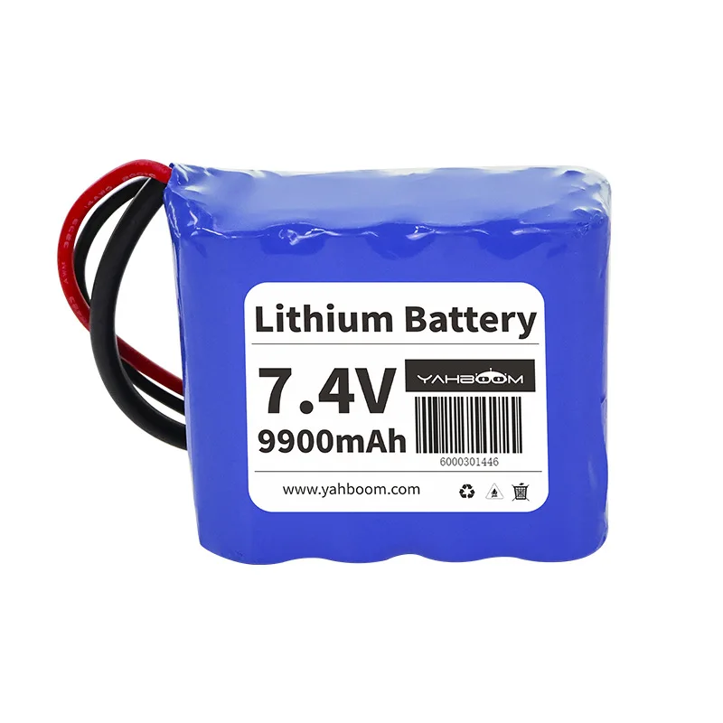 7.4V lithium battery pack 18650 non-polymer smart car robot steering gear, electric gimbal 8.4V charging