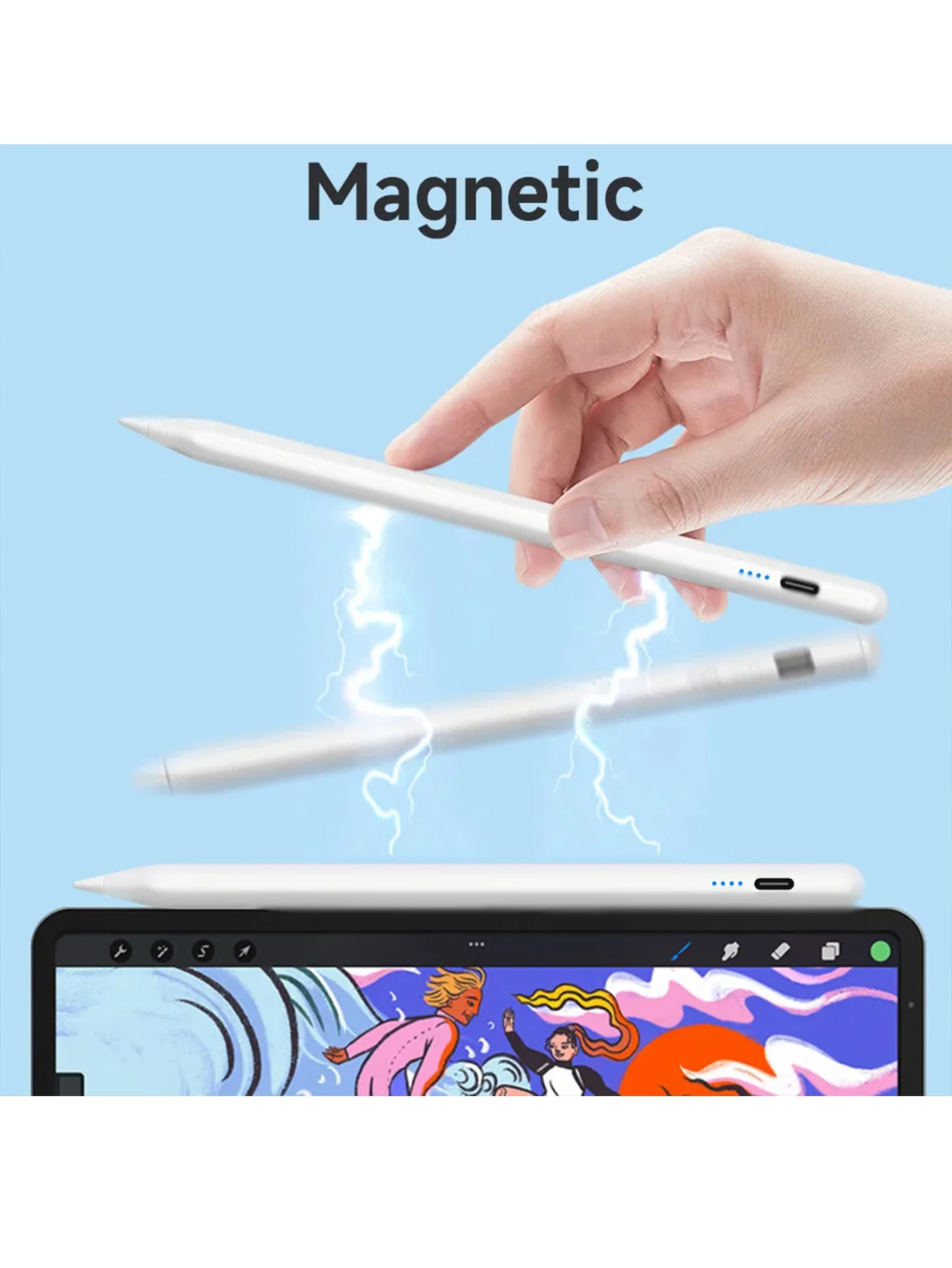 Universal Stylus Pen For Android IOS Capacitive Screen Touch Pen For iPad Pro ios Pencil For Xiaomi for Samsung Tablet Pen view 3