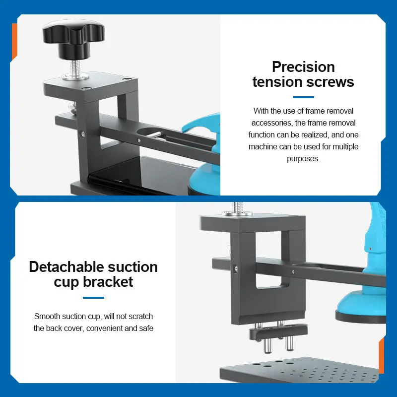 7 in 1 360° Rotating LCD Screen Separator for Mobile Phone SUNSHINE S-918L PLUS Heating Frame Dismantling Degumming Machine