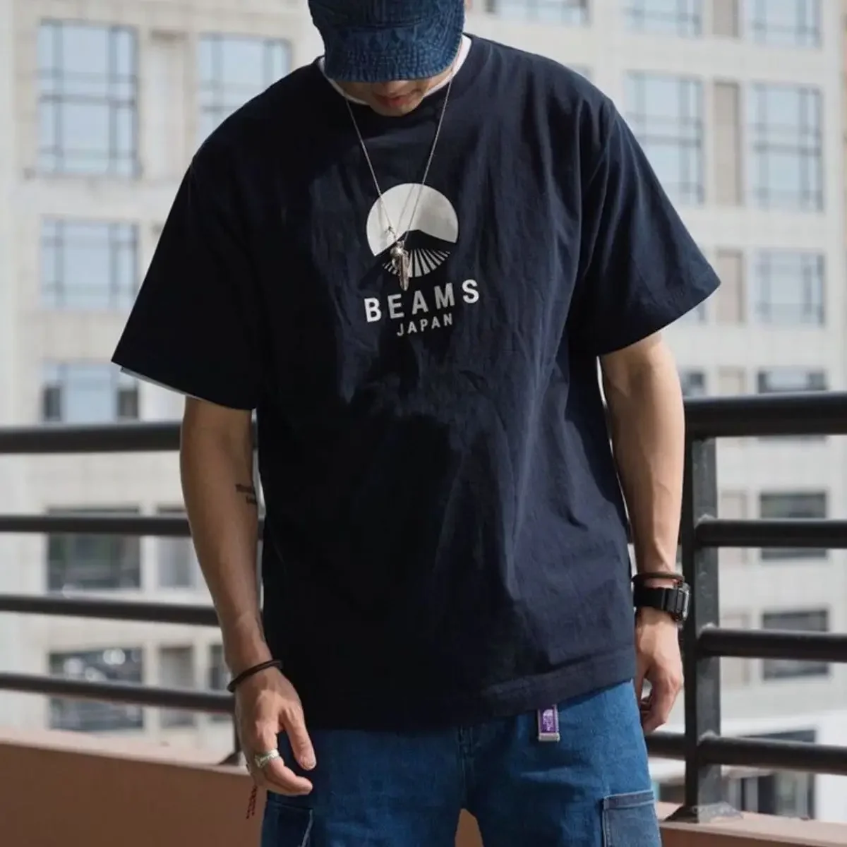 

Хлопковая футболка Tokyo Street Core с геометрическим горным принтом, футболка Mega City, мужская и женская винтажная уличная футболка большого размера