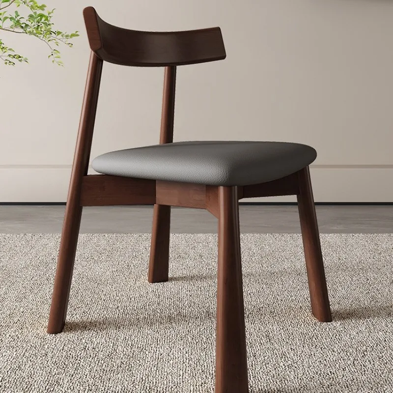 

Living room home black modern simple backrest chair medieval high-end makeup chair