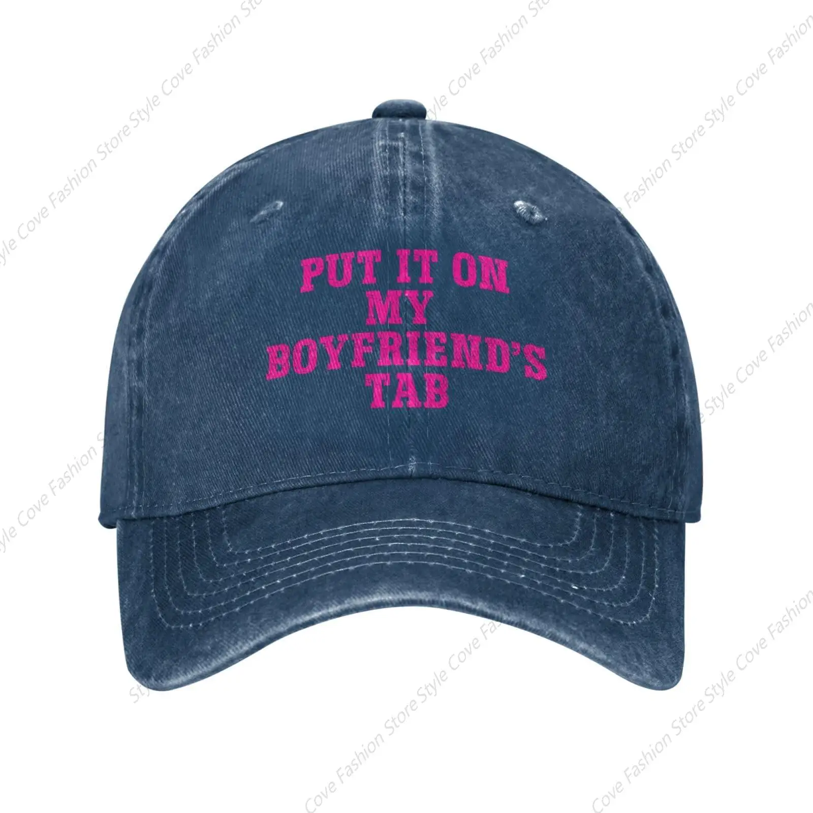 

Put It On My Boyfriend'S Tab Hat Fashion Trucker Hat Funny Gag Gift Mesh Hat Humor Baseball Cap For Women Men Leisure Daily Hat