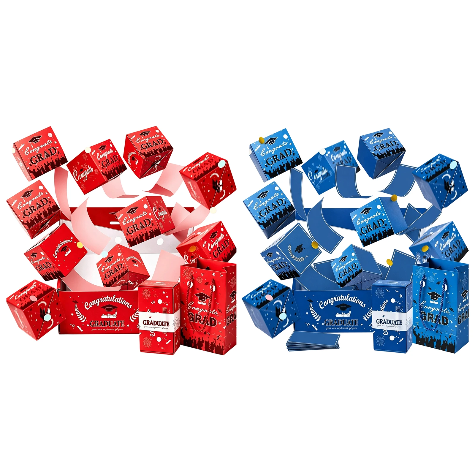 Graduation Surprise Explosion Gift Box Foldable Folding Bouncing Money Boxes for Graduation Party Supplies Party Favors