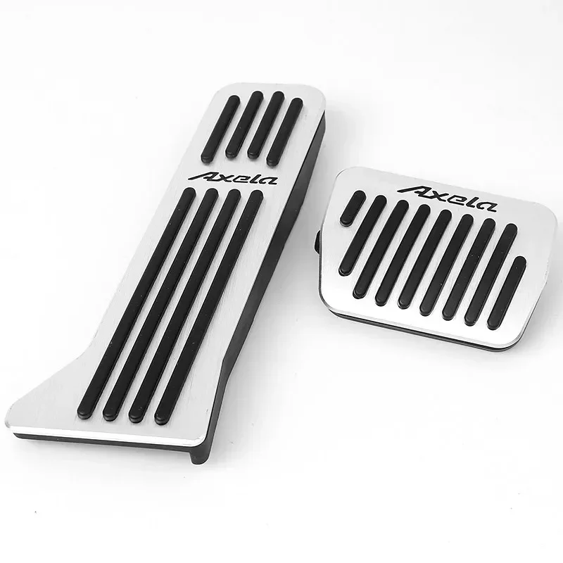 Aluminum Car Accelerator Fuel Brake Clucth Pedal Foot Rest Pedal Pad Cover For Mazda 3 Axela BM 2014 2015 2016 2017 2018 view 4
