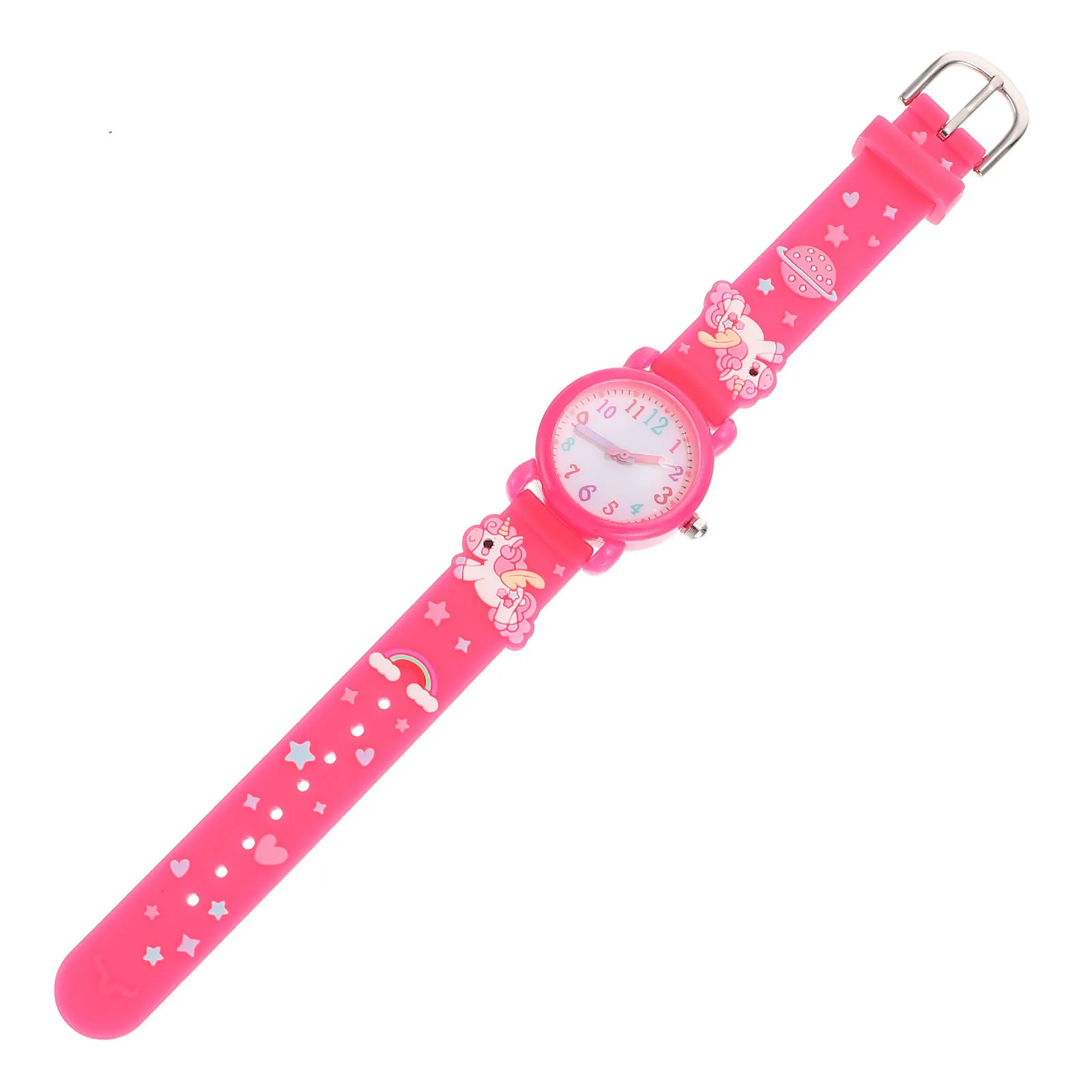 

Children Cartoon Watch Cute Simple Style Comfortable Kids Watch for Girls Learning Time Gift Kids Watches for Girls Ages 8-10