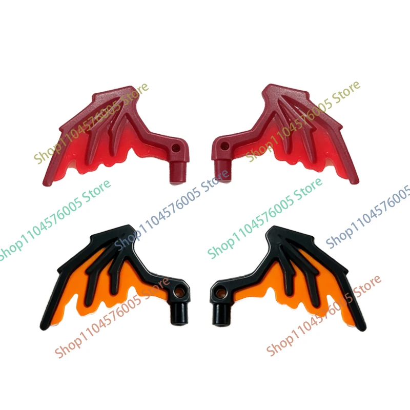 MOC Anime Warrior Accessories Building Blocks Dragon Wing Claw Armor Knife Gold Cloak Blade Sheath Shoulder Armor Gift Brick T29 image 3