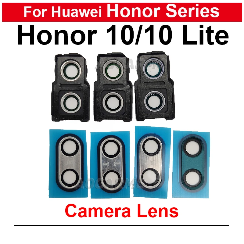 

Back Camera Lens With Frame Replacement Parts For Honor 10 Lite 10Lite Black Silver Blue