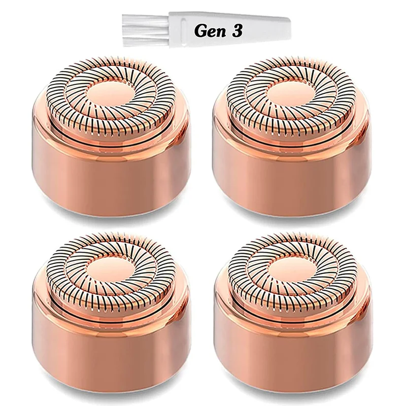 Cabezales de Repuesto Generación 3 para Depiladora Facial Flawless Gen 3, Cuchillas de Repuesto de Doble Anillo