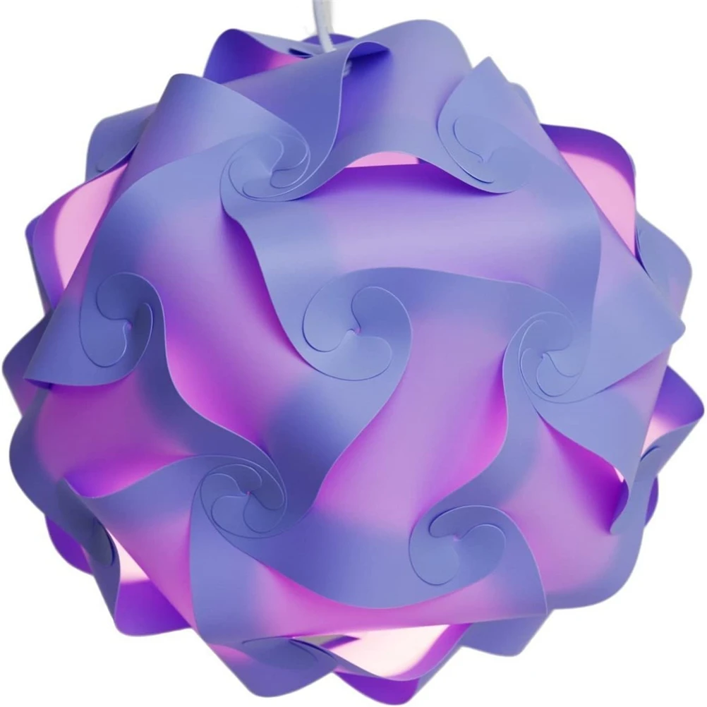 

Bar home creative spherical chandeliers lampshade (purple trumpet)