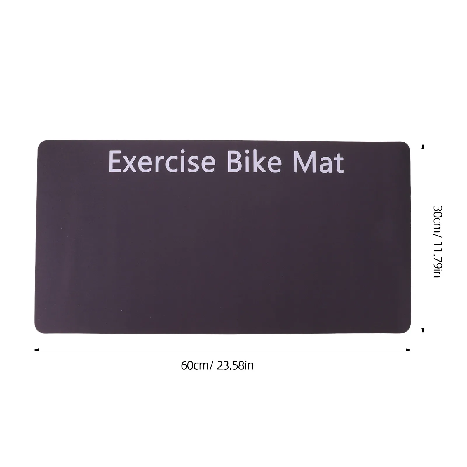2pcs Exercise Bike Mat 23.6x11.8in Treadmill Equipment Mat For Floor Shock Absorption Treadmill Pad For Equipment Protection