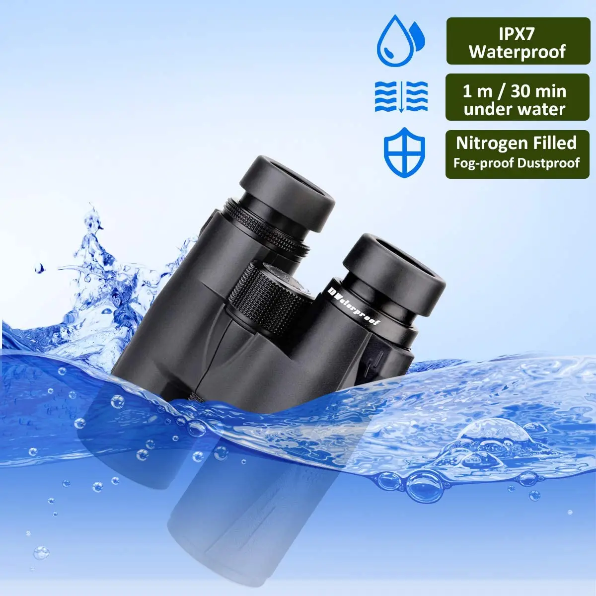 Svbony SV47 Compact Binoculars, Fully Multi-Coated,Waterproof and Fog Resistant,Prism with Aluminum Reflective Coating,