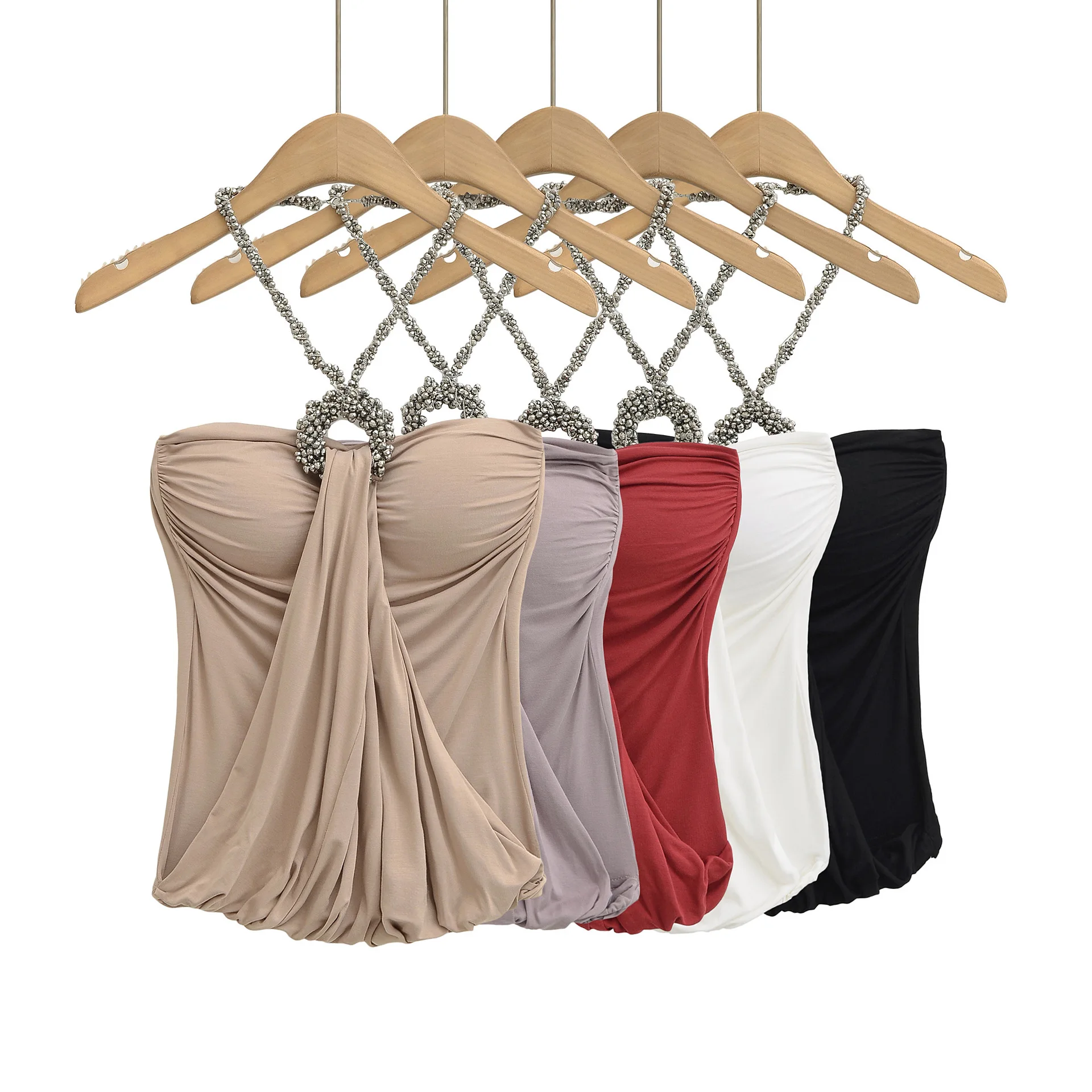 

Sexy Diamond Nelace Thai Sle Pleated Tube Top Women's Inner Wear Tight Svel irt Strapl Street Sle ort Length 3 sold by32 Thirty