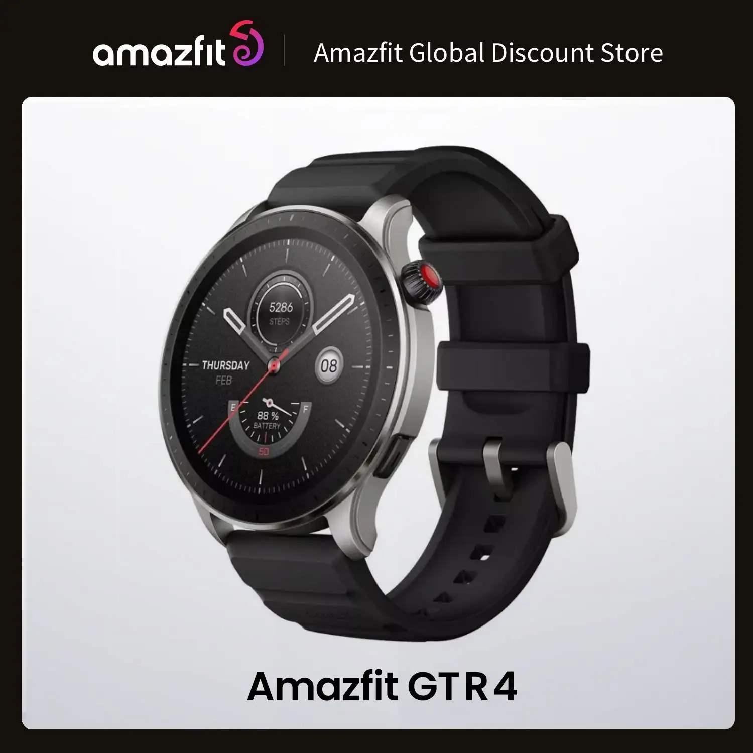 Nuevo reloj inteligente Original Amazfit GTR 4 de 46mm con pantalla AMOLED, sistema operativo Zepp con duración de batería de 14 días, GPS para teléfonos Android IOS