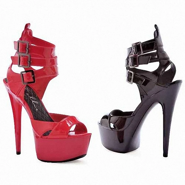 Gothic gladiator 6 inches sexy Exotic Dancer 15cm High heeled shoes platform pole dancing Stripper Exotic Shoes Big Size buckle