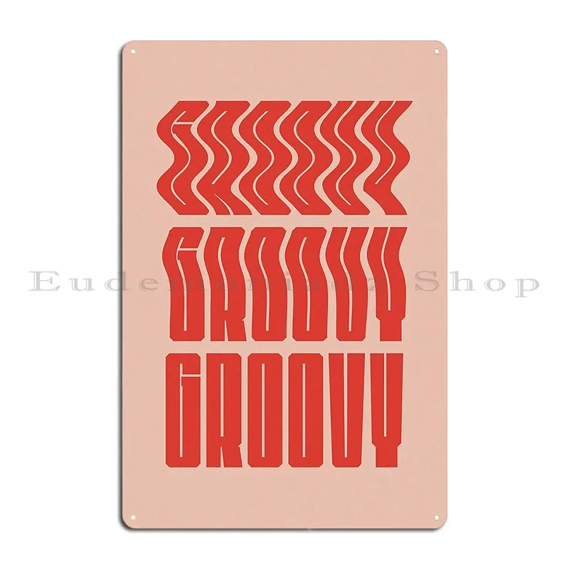 Groovy Red Metal Sign Club Bar Club Kitchen Design Pub Iron Tin Sign Poster