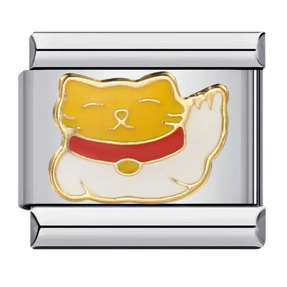 مجموعة الرسوم المتحركة زهرة النفط بالتنقيط وصلات سحرية إيطالية تناسب 9 مللي متر ملحق أساور استانليس ستيل لتقوم بها بنفسك صنع المجوهرات بالجملة #3