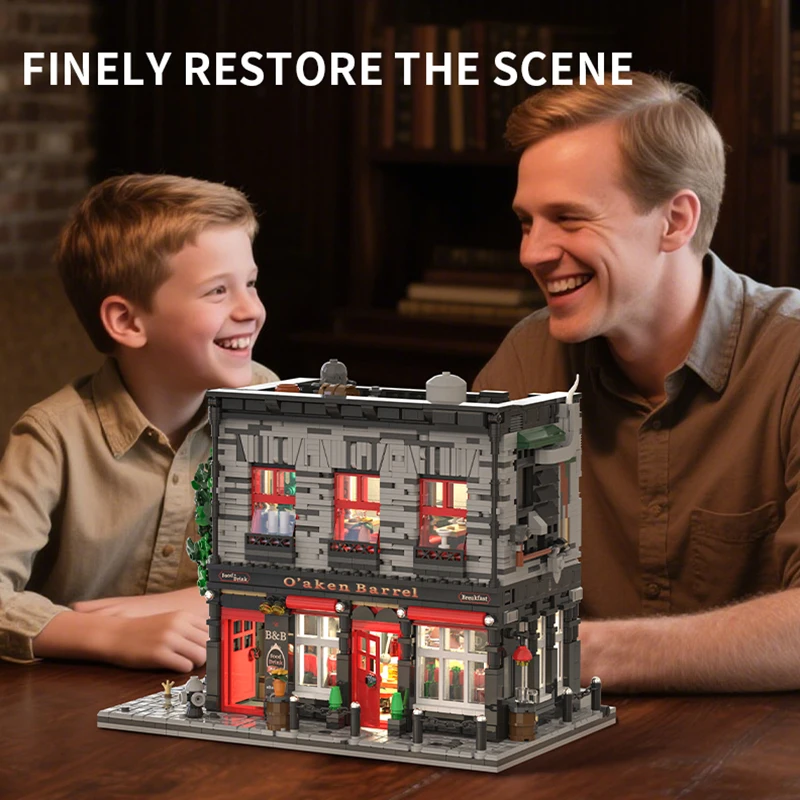 MOC-192396 DramShop Building Blocks Xbert 66054 Vampire House Little Pub อิฐสถาปัตยกรรมรุ่น DIY ของเล่น Chrismas ของขวัญ ﻿ เด็ก ๆ